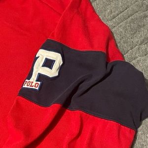 Vintage 90s Polo Spell Out Rugby Jersey